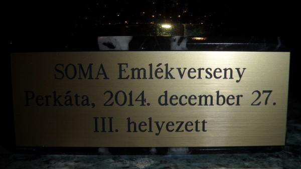 SOMA sakkverseny 2014 díj