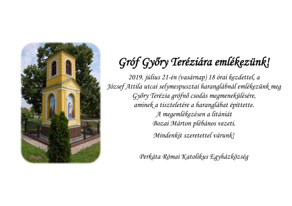 Gróf Győry Teréziára emlékezünk (1)